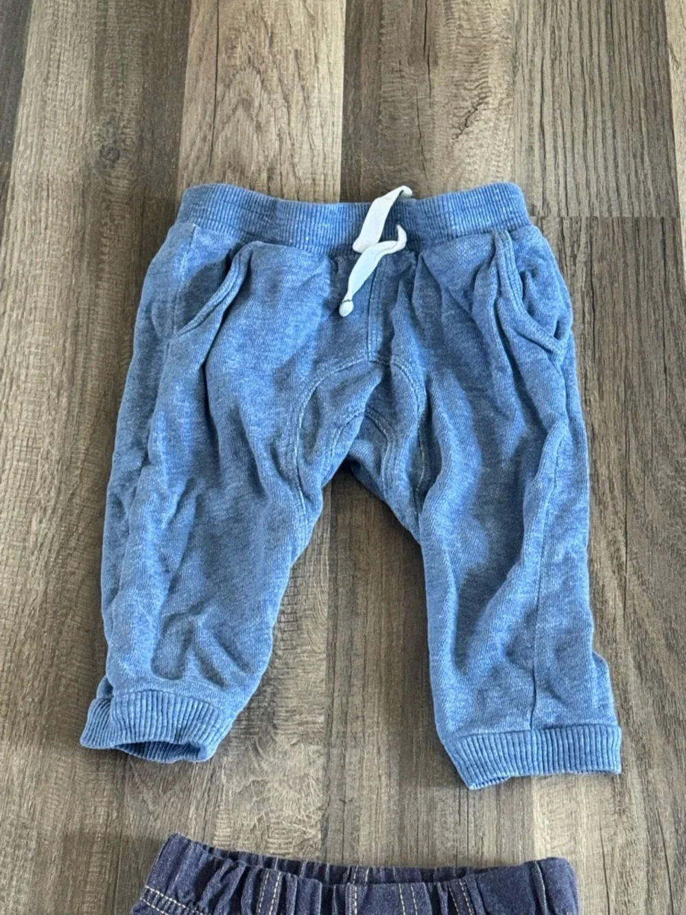 2 Toddler Two-Pack Joggers in Heather Blue and Navy